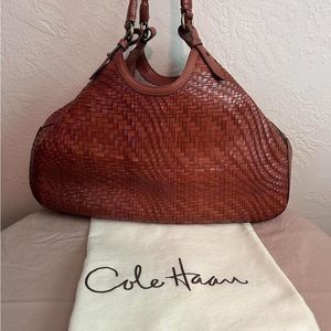 Cole Haan Woven Leather Purse